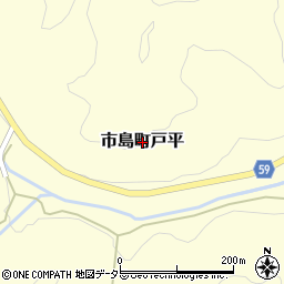 兵庫県丹波市市島町戸平周辺の地図