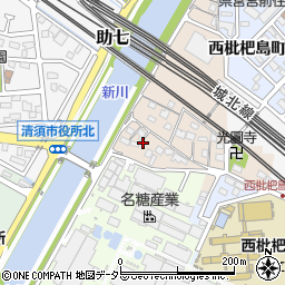 愛知県清須市西枇杷島町小場塚1214周辺の地図