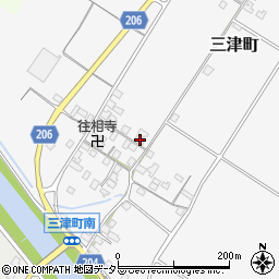 滋賀県彦根市三津町245周辺の地図