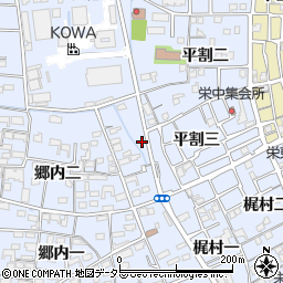 愛知県あま市西今宿平割三2-3周辺の地図