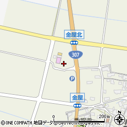 滋賀県犬上郡甲良町金屋1549-1周辺の地図