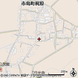 兵庫県丹波市市島町梶原832周辺の地図
