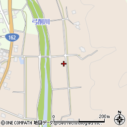 京都府京都市右京区京北上中町（中道寺）周辺の地図