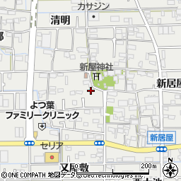 愛知県あま市新居屋郷27周辺の地図
