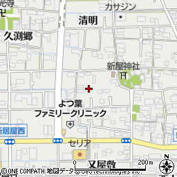 愛知県あま市新居屋郷9周辺の地図