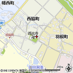 愛知県瀬戸市西脇町182周辺の地図