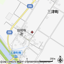 滋賀県彦根市三津町256周辺の地図