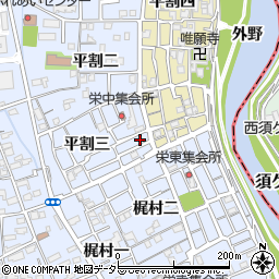 愛知県あま市西今宿平割三43-6周辺の地図