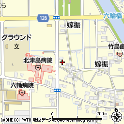 愛知県稲沢市平和町嫁振268周辺の地図