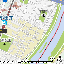 愛知県清須市西枇杷島町上新周辺の地図