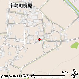 兵庫県丹波市市島町梶原周辺の地図