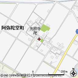 滋賀県東近江市阿弥陀堂町353周辺の地図