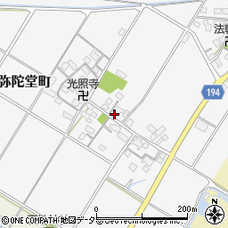 滋賀県東近江市阿弥陀堂町344周辺の地図