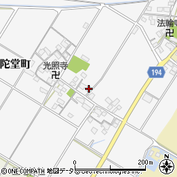 滋賀県東近江市阿弥陀堂町345周辺の地図
