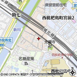 愛知県清須市西枇杷島町小場塚1197周辺の地図