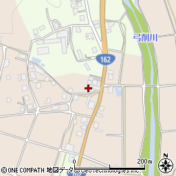 京都府京都市右京区京北上中町（上ノ山）周辺の地図