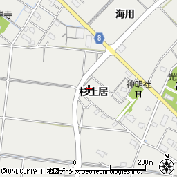 愛知県愛西市赤目町（杉土居）周辺の地図