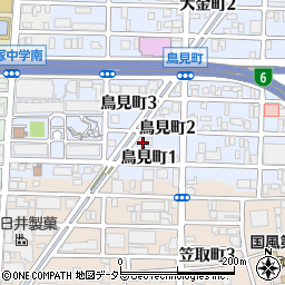 愛知県名古屋市西区鳥見町2丁目19周辺の地図