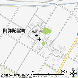 滋賀県東近江市阿弥陀堂町354周辺の地図