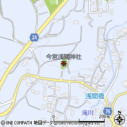 今宮浅間神社周辺の地図