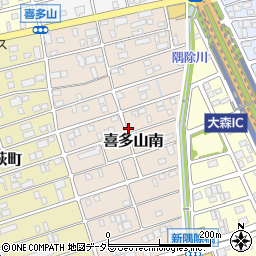 愛知県名古屋市守山区喜多山南周辺の地図