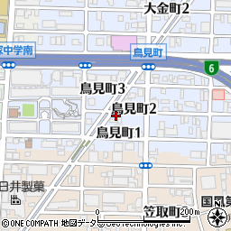 愛知県名古屋市西区鳥見町2丁目18周辺の地図