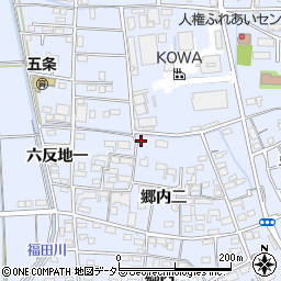 愛知県あま市西今宿六反地五110周辺の地図