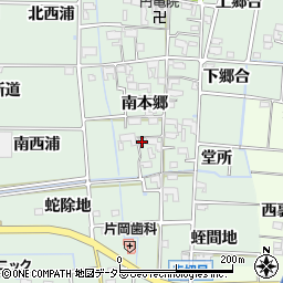 愛知県あま市蜂須賀南本郷908周辺の地図