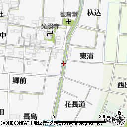 愛知県あま市花正大橋周辺の地図