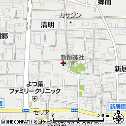 愛知県あま市新居屋郷24周辺の地図