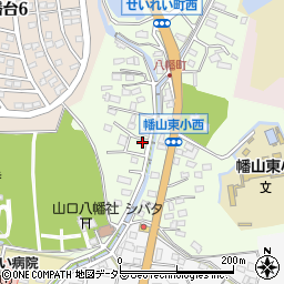 愛知県瀬戸市八幡町46-8周辺の地図