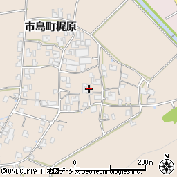 兵庫県丹波市市島町梶原821周辺の地図