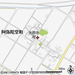 滋賀県東近江市阿弥陀堂町340周辺の地図