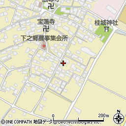 滋賀県犬上郡甲良町下之郷周辺の地図
