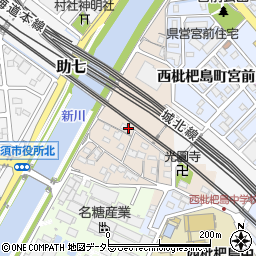 愛知県清須市西枇杷島町小場塚1201周辺の地図