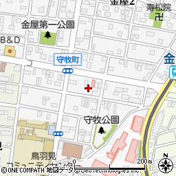愛知県名古屋市守山区守牧町周辺の地図