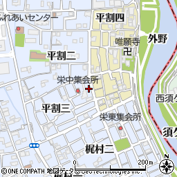 愛知県あま市西今宿平割三34周辺の地図