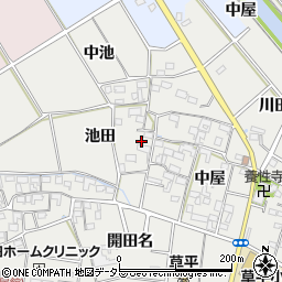 愛知県愛西市草平町池田92周辺の地図