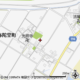 滋賀県東近江市阿弥陀堂町343周辺の地図