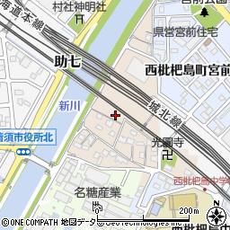 愛知県清須市西枇杷島町小場塚1202周辺の地図
