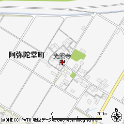 滋賀県東近江市阿弥陀堂町445周辺の地図