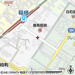 滋賀県彦根市稲枝町周辺の地図