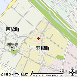 愛知県瀬戸市羽根町77周辺の地図