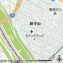 愛知県名古屋市守山区新守山周辺の地図