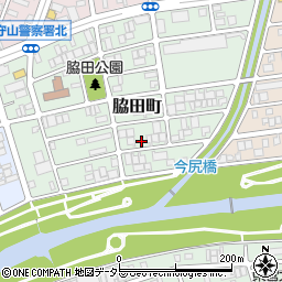 愛知県名古屋市守山区脇田町周辺の地図