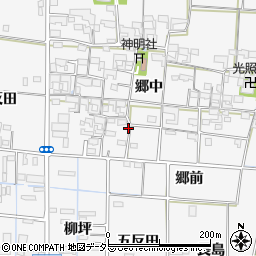 愛知県あま市花正郷中94周辺の地図
