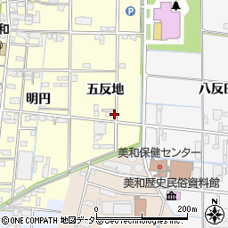 愛知県あま市中橋（五反地）周辺の地図