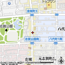 愛知県名古屋市北区金城町周辺の地図