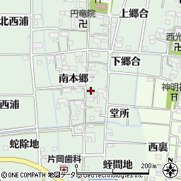 愛知県あま市蜂須賀南本郷868周辺の地図