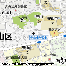 愛知県名古屋市守山区大屋敷周辺の地図